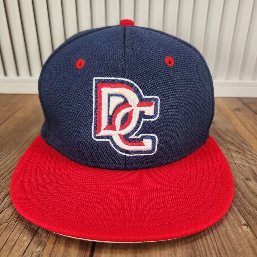 Washington Nationals New Balance The Game Pro Sz S Hat Cap Blue Red MLB Baseball - Picture 2 of 13